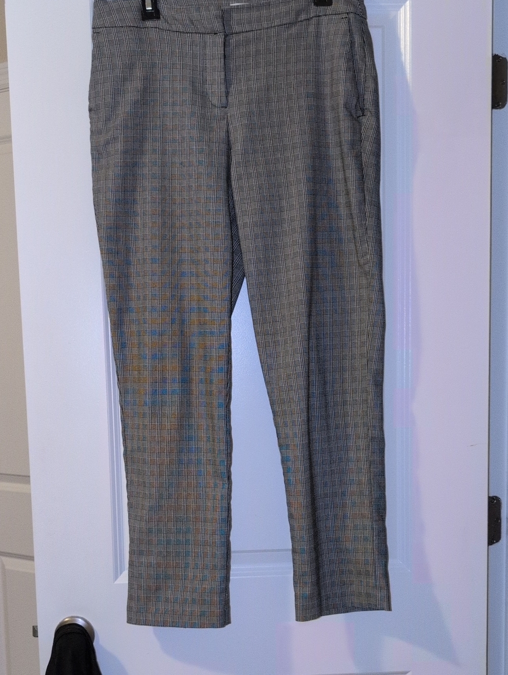 Carolina Belle Gray Glen Plaid Chinos